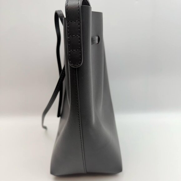 Mansur Gavriel Icon Bucket Bag Mini, Black/Flamma - Picture 2 of 12